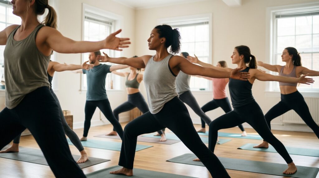 Ката/формы и виньяса: сходства в движении, ритме и внимании - иллюстрация