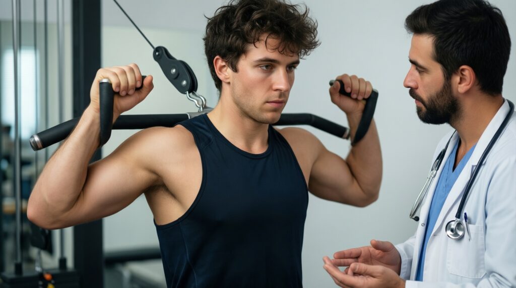 Профилактика травм плеч и запястий: йога для ударников и борцов - иллюстрация