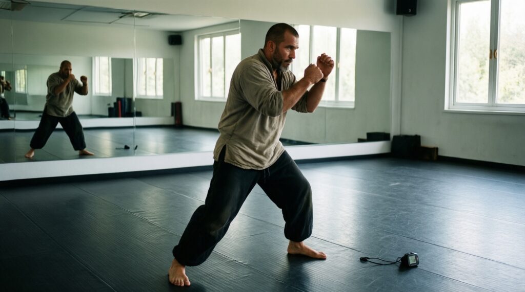 Утренний комплекс на 15 минут: дыхание + мобилизация суставов + базовые удары - иллюстрация