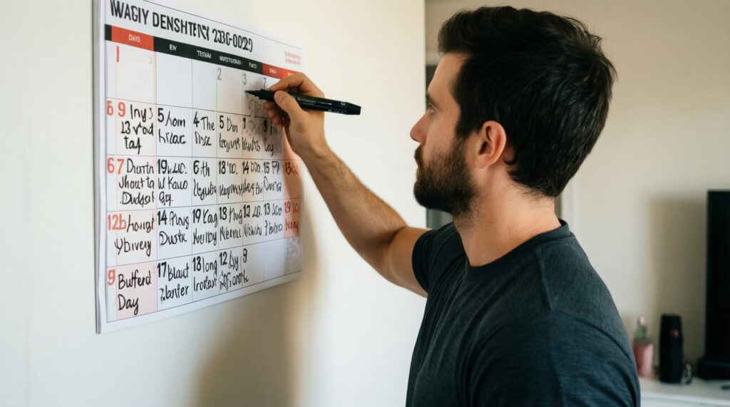 Тайм-менеджмент тренировок: как совмещать зал, йогу и восстановление в неделю - иллюстрация