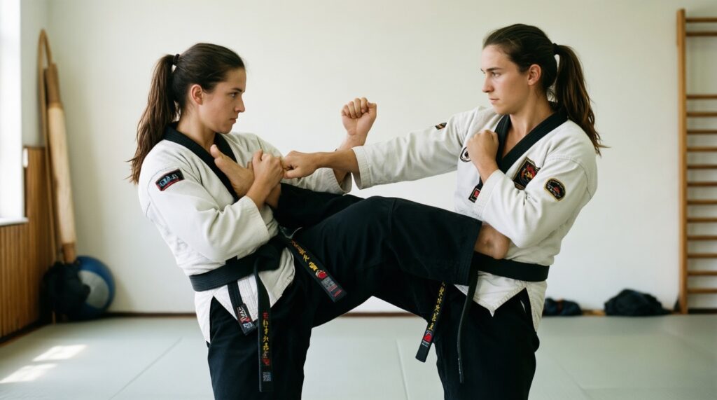 Скорость реакции и координация: упражнения из кунг-фу/каратэ + йога на баланс - иллюстрация