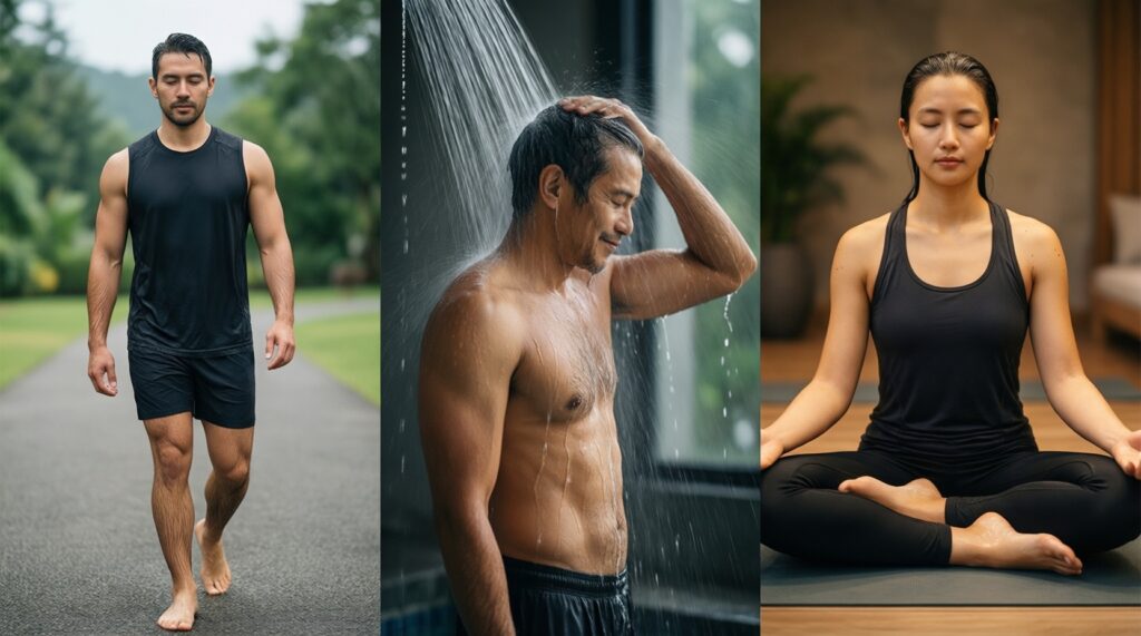 Восстановление нервной системы: йога-нидра и дыхание после тяжелых тренировок - иллюстрация