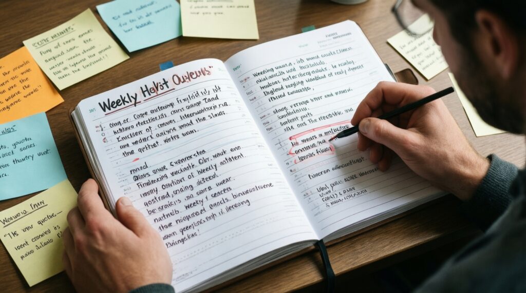 Личный путь: как выстроить саморазвитие через регулярность, дневник практики и цели на 90 дней - иллюстрация