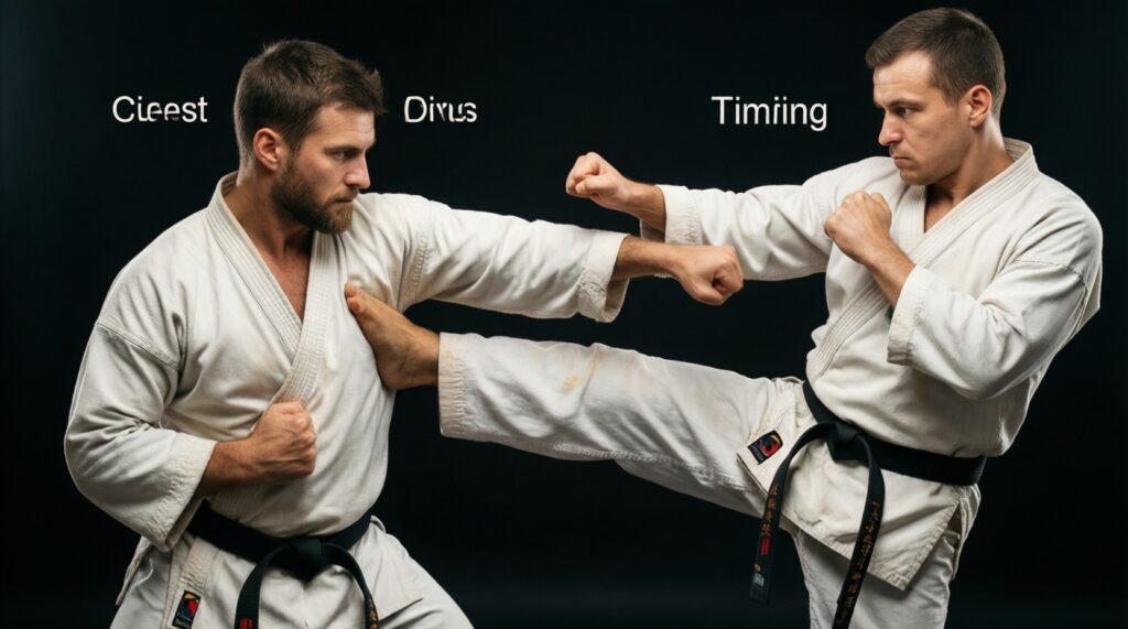 Работа с ударом через корпус: упражнения на центр и спиральные движения - иллюстрация