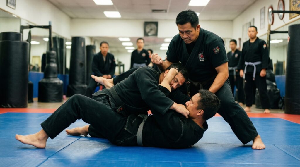 Сравнение боевых искусств и йоги: где заканчивается фитнес и начинается практика осознанности - иллюстрация