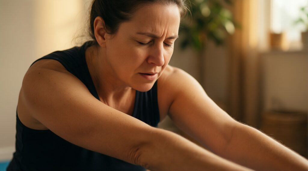 Йога для восстановления после тренировок: растяжка, фасции и снятие зажимов - иллюстрация