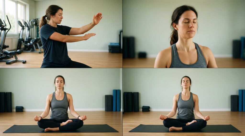 Эмоции и агрессия: как направлять энергию через практику (удары, дыхание, медитация) - иллюстрация