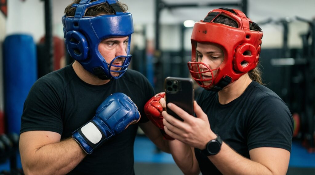 Осознанность в спарринге: как медитация снижает страх и улучшает реакцию - иллюстрация